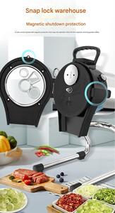 Picadora de Alimentos Comercial de Acero Inoxidable |   Cuchilla Antioxidante, Alimentación Continua para Puerro, Cebolla, Chile, Zanahoria - Product Image 5