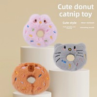 Mainan Kucing Boneka Donat Bergaya Kartun Baru - Untuk Penggunaan di Dalam Ruangan, Menenangkan, Kreatif, dan Menghibur untuk Kucing