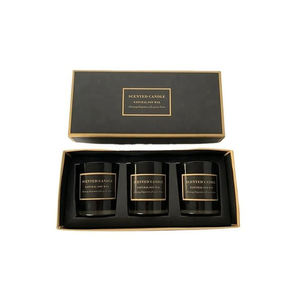 Boîte d'emballage de bougies carrées, en papier kraft, avec nœud <span class=keywords><strong>papillon</strong></span> et insertion de mousse, 10 pièces - Product Image 5