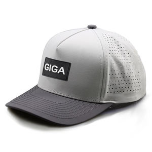 Chất lượng cao tùy chỉnh logo <span class=keywords><strong>PVC</strong></span> Mũ bóng chày 5 Bảng điều chỉnh laser Đục Hai giai điệu cong vành không thấm nước thoáng khí phong cách thể thao - Product Image 1