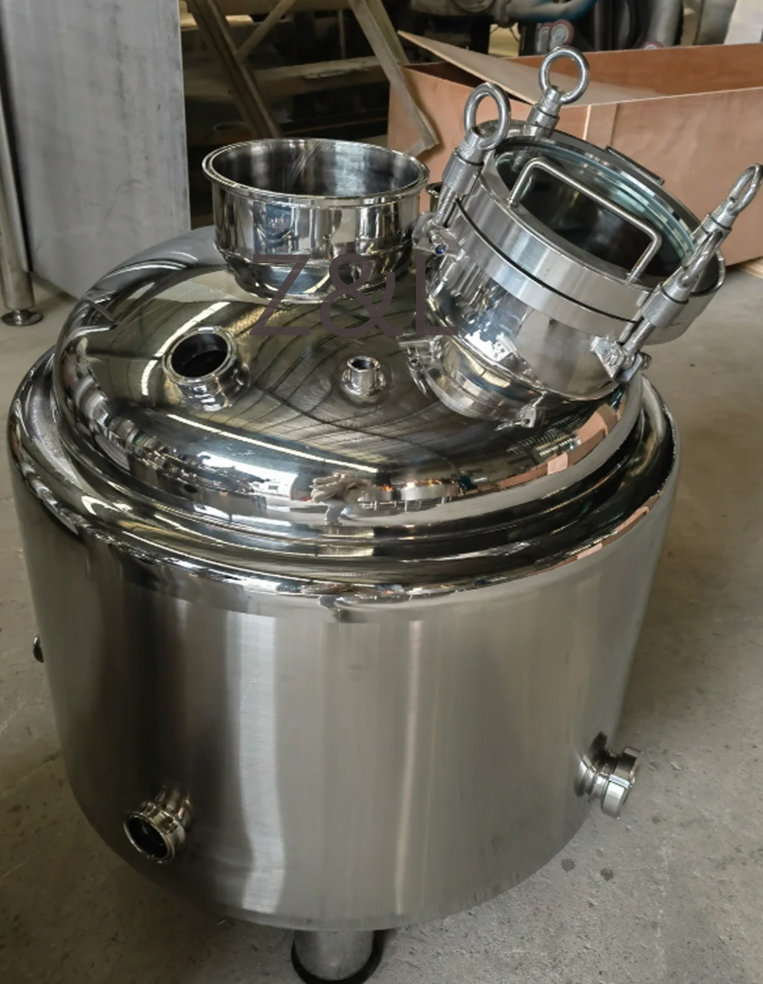 مرجل سترة 100Lt / 26 Gallon Bain Marie Pot بطن صلب مقاوم للصدأ/تقطير النحاس