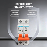 Interruptor Automático Miniatura LONGTAI DZ47-63 2P C 6kA 400V AC, Material PA66, Certificado CE, Montaje en Riel DIN, 50/60Hz, Venta al Por Mayor OEM