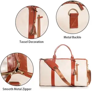 حقيبة للسفر قابلة للتحويل بسعة كبيرة حسب الطلب إصدار 2024 حقائب قماشية للنساء