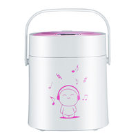 Cuisinières à riz coréennes multifonctions de couleur rose, mini-cuisinière à riz électrique de 1 tasse avec cuve intérieure en céramique