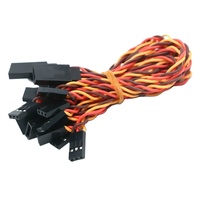 Nouveau Câble Torsadé Anti-Interférence Mâle-Femelle JR 22AWG 200mm 250mm pour Pièces et Accessoires d'Avions RC et Drones
