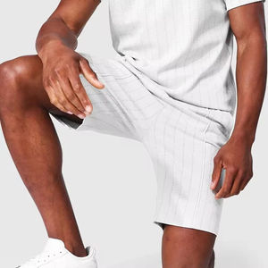 Collection d'été : Ensemble décontracté homme short et t-shirt à manches courtes respirant imprimé uni, grandes tailles, vente en gros - Product Image 5
