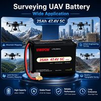 Paling Populer -40 ° Baterai Drone Lipo Semi-solid State 5C 12S/14S/18S 25000mAh Tahan Dingin Ekstrem untuk Survei UAV