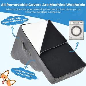 30d 19.6 Inch Hoge Trappen Voor Huisdieren Voor Kleine Honden 4 Treden Met Kleine Opstaphoek Moderne Ontwerpstijl Voor Huismeubilair In De Woonkamer - Product Image 3