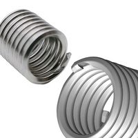 Inserts filetés hélicoïdaux en acier inoxydable SUS304 M2x0.4, assortiment d'inserts de réparation métriques pour kit de réparation de filetages métalliques