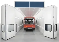 Cabine de peinture automobile sur mesure de 15 m, grande cabine de peinture pour bus, camions et voitures