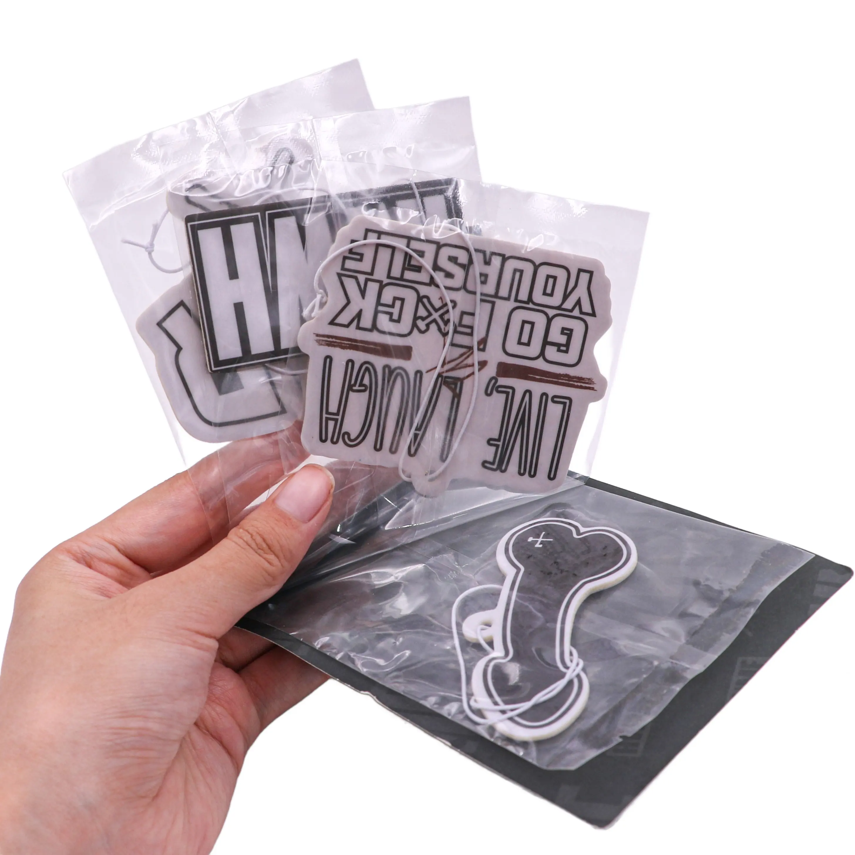 Pack for more Custom Fashion Design Aroma Hanging Air Freshner/deodorante per auto in carta personalizzato