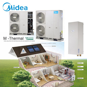 Midea nuevos tiempos de policía sst 50hz 9 kw dc fuente de aire evi resistente al calor de la bomba de erp del tanque de agua - Product Image 4