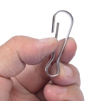 Mousqueton à ressort simple en acier inoxydable pour lanière, crochet de fixation 16 mm pour lanière, porte-clés, porte-carte d'identité, sac à main, rideaux DIY
