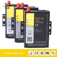 Módem Modbus DTU GPRS/GSM Four-Faith F2114 con RS232/RS485 para Lectura Inalámbrica de Medidores de Agua Inteligentes