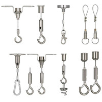 Kit de suspension de câble d'avion de panneau d'anneau d'éclairage réglable de haute qualité