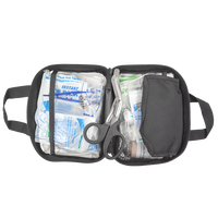 JCMED Nouveau modèle Sac à main transparent noir Trousse de premiers secours et de survie avec fournitures médicales d'urgence essentielles