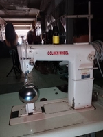 Machine à coudre industrielle à point noué à bras unique Golden Wheel CS-810, idéale pour les bottes Martin et les chaussures en cuir