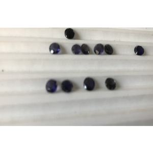 Piedra preciosa de iolita Natural de alta calidad, Color azul, forma redonda calibrada para joyería hecha a mano, producto a granel, piedras preciosas sueltas - Product Image 1