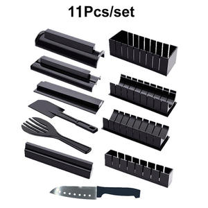 Bambus Ensemble de moules à <span class=keywords><strong>sushi</strong></span> ronds en plastique pratiques pour le bricolage avec matériau PP Ensemble de 10 pièces jetables pour le moulage du riz à <span class=keywords><strong>sushi</strong></span> - Product Image 5