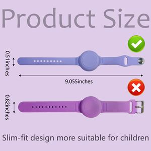 Étui en silicone pour AirTag, porte-clés de protection en silicone compatible avec les AirTags, support pour collier de chien, chat, animal de compagnie - Product Image 2