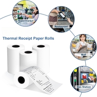 Rouleaux de papier pour imprimante POS thermique 80mm à alimentation directe d'usine 57X40 papier thermique écologique, sans BPA pour achat en gros