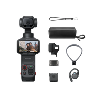 Insta360 Luna Pro POV Bundel 8K Pocket Gimbal Camera 1 Inch Leica Lens 3-assige stabilisatie 240 min batterijduur 4K120fps Slow Motion