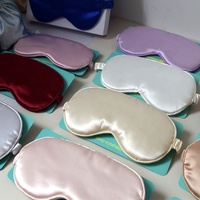 Masque de Nuit Unisexe Ultra Doux en Soie Satinée avec Sangle Élastique