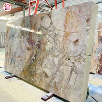 Dalle de quartzite naturel de luxe, plan de travail en quartzite poli pour îlot de cuisine, plan de travail d'îlot de cuisine en quartzite sur mesure