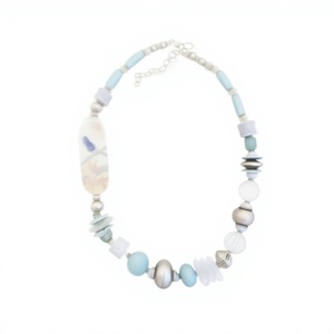Best Quality Handmade Resin <b>Necklace</b> Irregular Shape Multicolor Beads Fashion Stylish Design Jewelry <b>Statement</b> Piece for Woman - Product Image 4