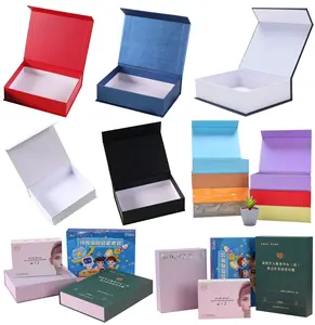 Factory customized high-end luxury flip magnetic gray cardboard box