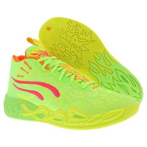 Chaussures de basketball pour hommes Mb.04 Gem, légères, respirantes, jaune alerte, vert éclatant, taille 10 - Product Image 4
