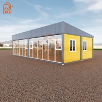 Maison conteneur modulaire préfabriquée DXH sur mesure, démontable, pour hôtels, cabanes de plage, bars, cafés, chambres et salons
