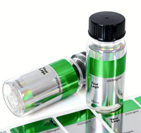 Personnalisez votre marque - Étiquette de bouteille en verre avec effet métallique brillant, imperméable, résistante aux déchirures et écologique