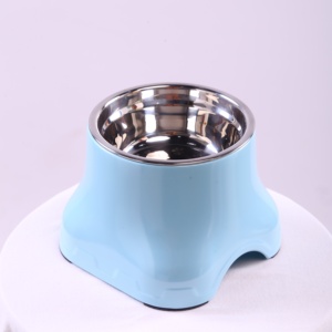 High Stand Neck Care Pet Bowl Stable Base Stainless Steel Bowl For Cats And Mini Dogs - Product Image 3