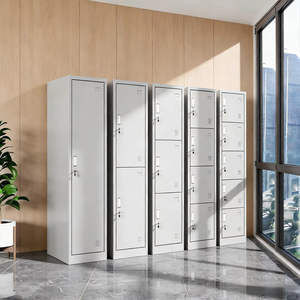 <span class=keywords><strong>Taquilla</strong></span> Metálica de 3 Puertas, Estilo Industrial, para Gimnasio, Escuela, Guardarropa Metálico, Armario de Acero para Ropa - Product Image 3