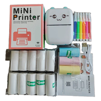 Mini Impresora Portátil de Fotos y Recibos, con Batería Recargable, 203DPI, Regalo para Niños, Impresión de Etiquetas para el Hogar y el Trabajo