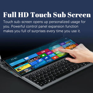 Portátil al por Mayor de 16 Pulgadas con Pantalla Táctil Doble de 14 Pulgadas, Core I7 10750H, Windows 11, para Juegos, Negocios, Computadora Portátil de 16 Pulgadas con Doble Pantalla - Product Image 3