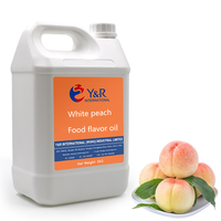 Concentré liquide d'essence comestible, soluble dans l'eau et l'huile, saveur de pêche blanche pour les aliments, les boissons, la crème glacée