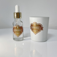 Étiquettes de bouteilles cosmétiques personnalisées, rondes en vinyle avec impression de couleur or, étiquettes adhésives