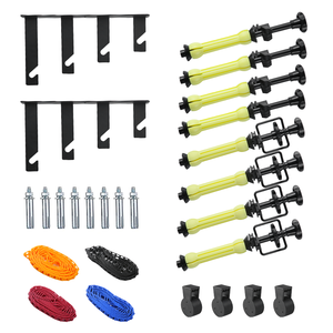 Sistema di Supporto per Sfondo Fotografico a 4 Rulli con Montaggio a <span class=keywords><strong>Parete</strong></span>, 2 Ganci Pieghevoli, 8 Barre Espandibili, 4 Catene - Product Image 1