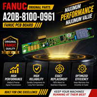 Carte de circuit imprimé FANUC A20B-8100-0961, carte de circuit CNC, pièces d'origine, haute performance, remplacement exact, fabriqué au Japon