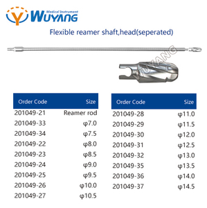 Alesatore Flessibile Medico di Alta Qualità in Acciaio Inossidabile Wuyang Medical, Alesatore Flessibile per Ossa Grandi, Alesatore Ortopedico per Ossa - Product Image 6