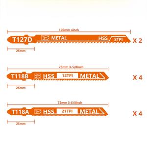 Lame de scie à métaux courbée à montage mixte T118A T127D / Lame de scie de qualité industrielle - Product Image 1