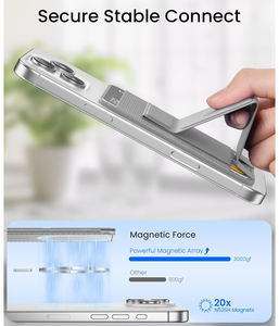 Porte-cartes magnétique à rabat unique en cuir, design créatif compatible avec les étuis de téléphone Apple 16 <span class=keywords><strong>MagSafe</strong></span>. - Product Image 5