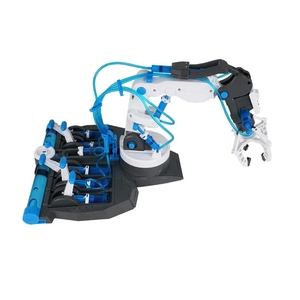 Kit de bras manipulateur hydraulique 3-en-1 en plastique, jouets éducatifs STEAM pour enfants, boîte d'expériences pour assembler des modèles de véhicules d'ingénierie - Product Image 4