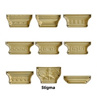 Capuchon et moule Stigma pour colonne romaine, modèle de tête de colonne florale, modèle de pied de colonne pour villa, modèle de décoration de colonne carrée