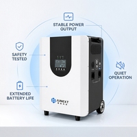 Système de Stockage d'Énergie Domestique Tout-en-un 3kW 4kWh LiFePO4 avec Contrôleur MPPT, Onde Sinusoïdale Pure et Allume-Cigare pour Usage Quotidien Domestique
