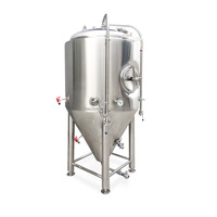 Équipement de fermentation de bière en acier inoxydable 304 pour brasserie domestique 100L/ 200L /500L/1000L