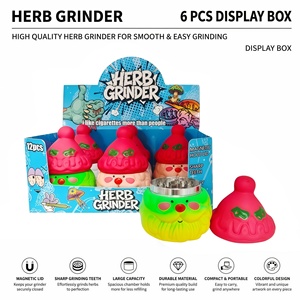 Christmas Metal Tobacco <b>Herb</b> <b>Grinder</b> Santa Claus Metal Teeth Spice Crusher - Product Image 1