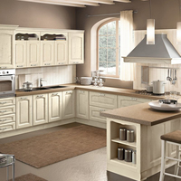Cuisine américaine, menuiserie de cuisine en bois sur mesure, porte d'armoire de cuisine en bois massif